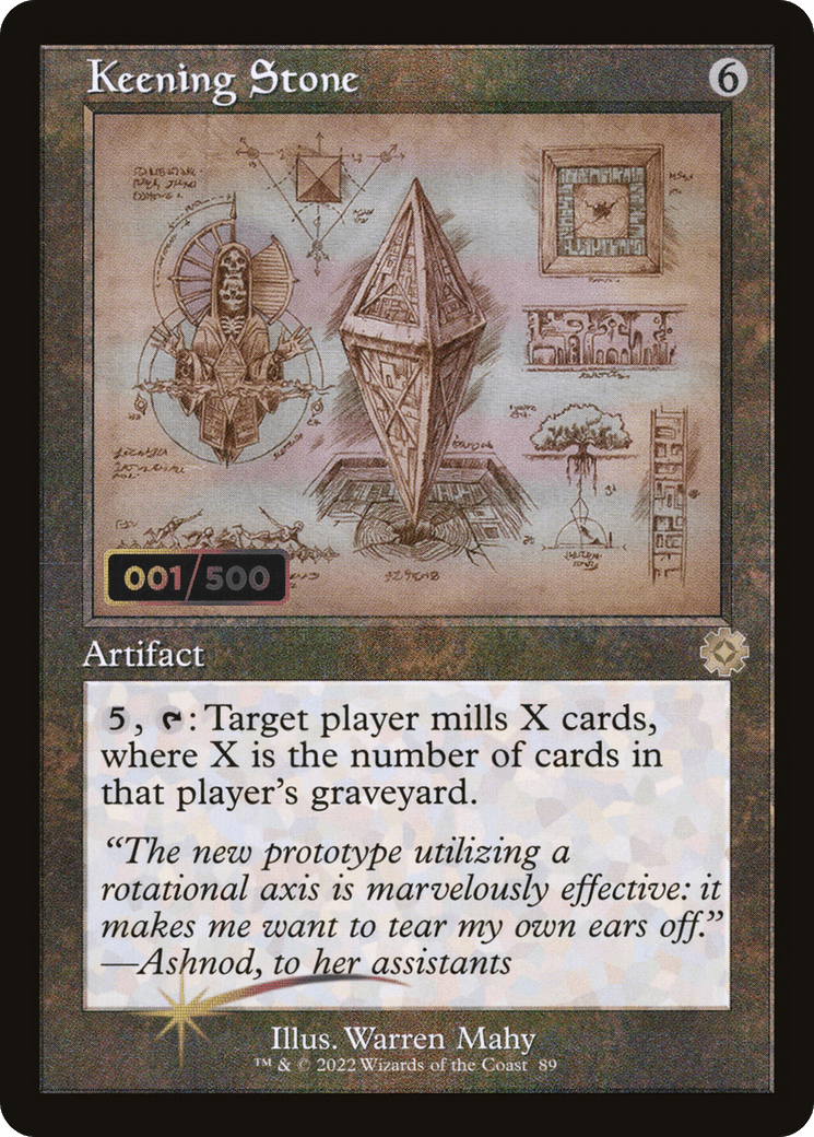 Keening Stone (Retro Schematic) (Serialized) [The Brothers' War Retro Artifacts]