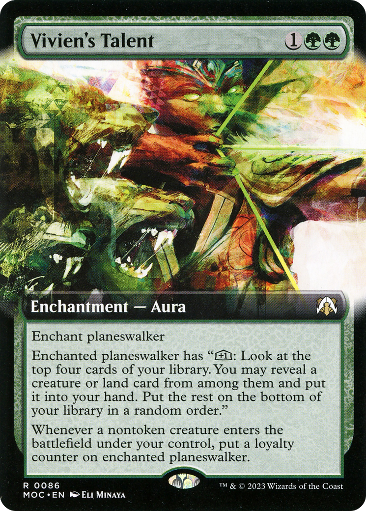 Vivien's Talent (Extended Art) [March of the Machine Commander] Foil