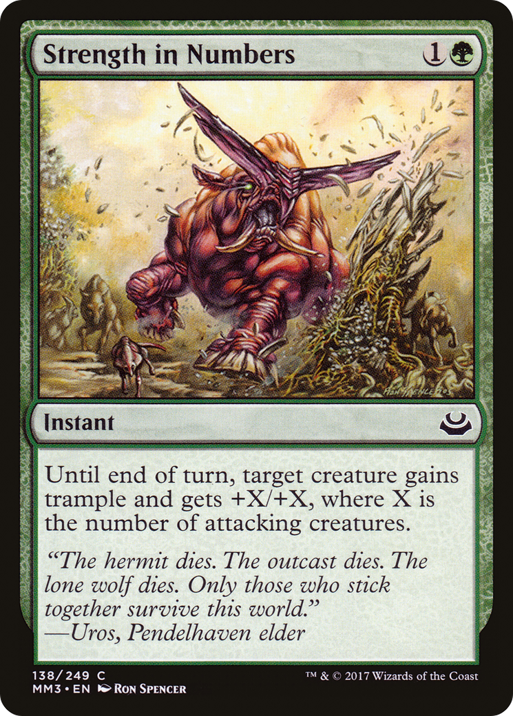 Strength in Numbers [Modern Masters 2017] Foil