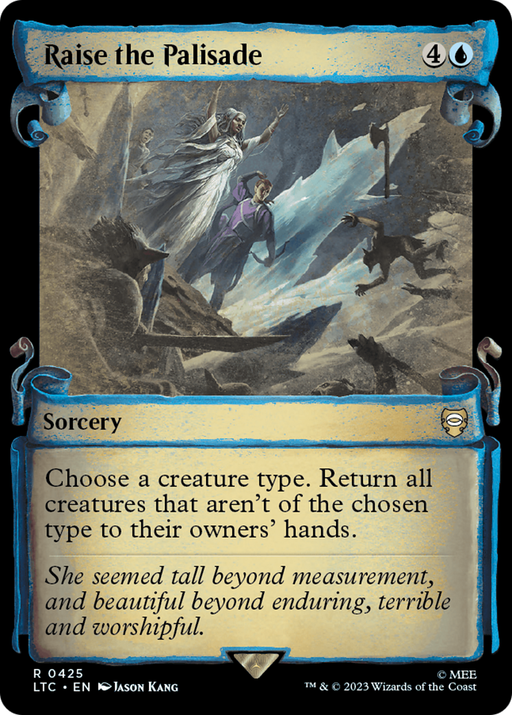 Raise the Palisade [The Lord of the Rings: Tales of Middle-Earth Commander Showcase Scrolls] Foil