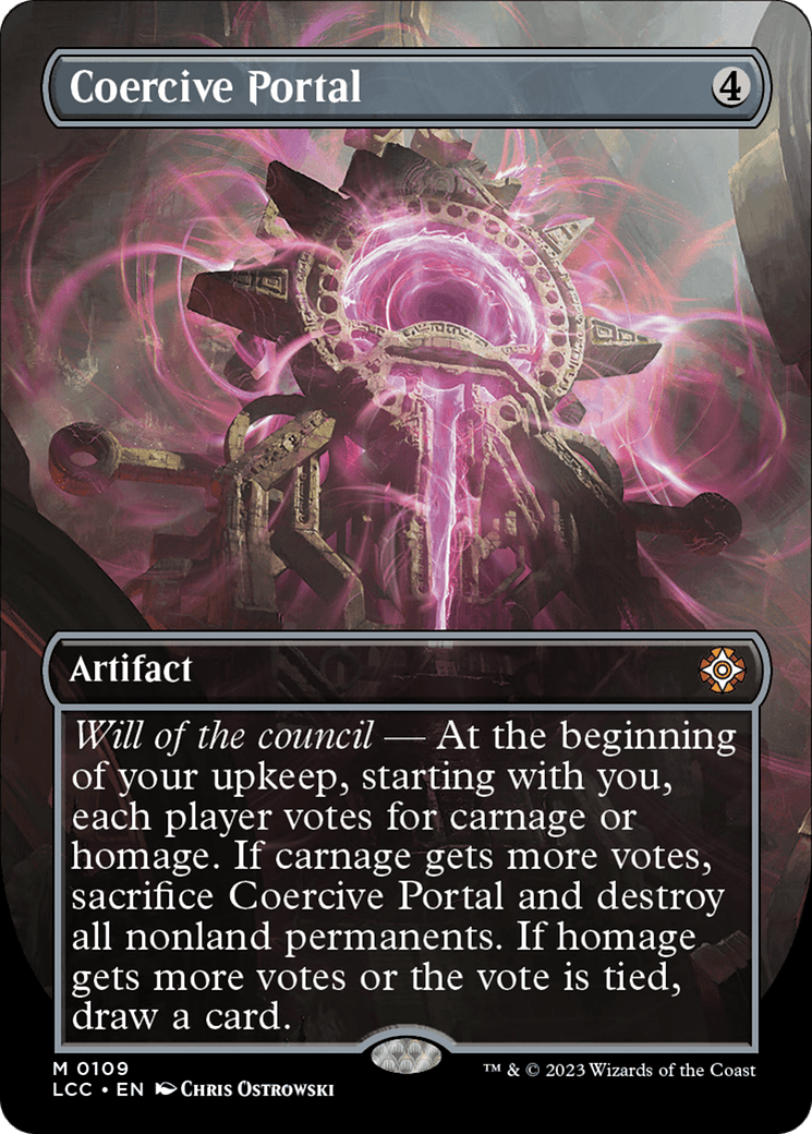 Coercive Portal (Borderless) [The Lost Caverns of Ixalan Commander] Foil