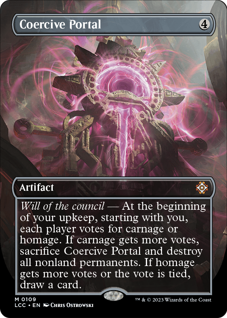 Coercive Portal (Borderless) [The Lost Caverns of Ixalan Commander] Foil