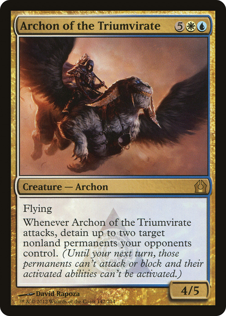 Archon of the Triumvirate [Return to Ravnica] Foil