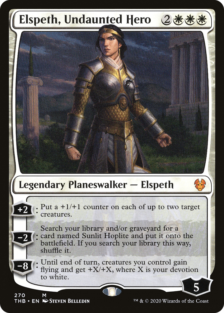 Elspeth, Undaunted Hero [Theros Beyond Death] Foil