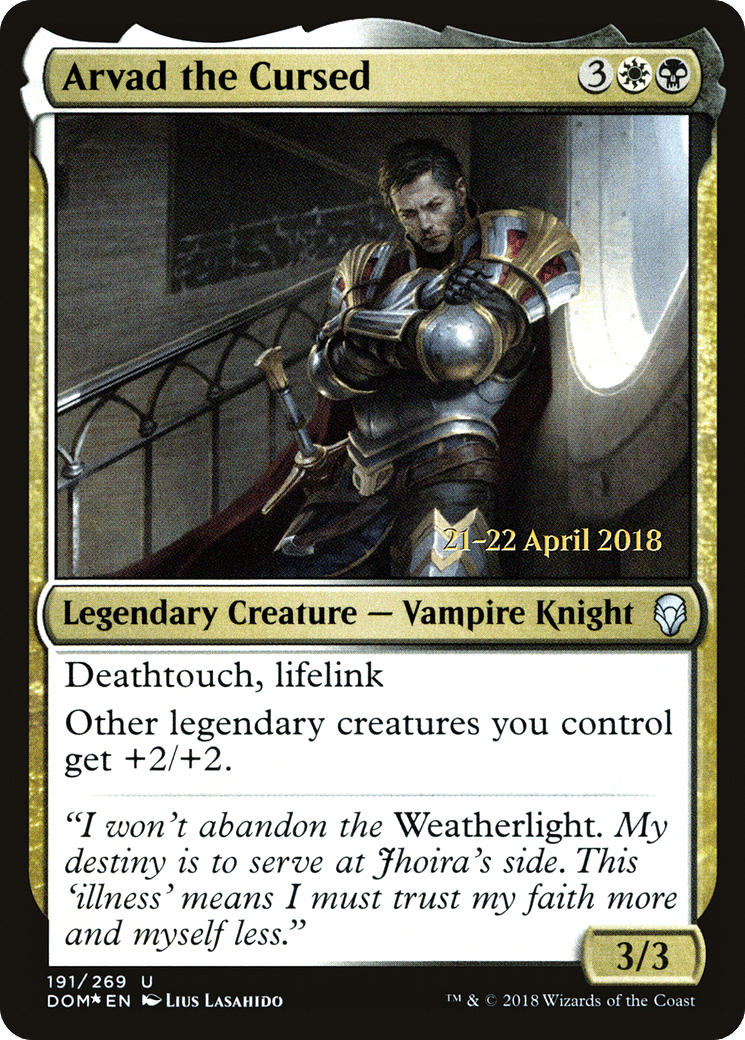 Arvad the Cursed [Dominaria Prerelease Promos]