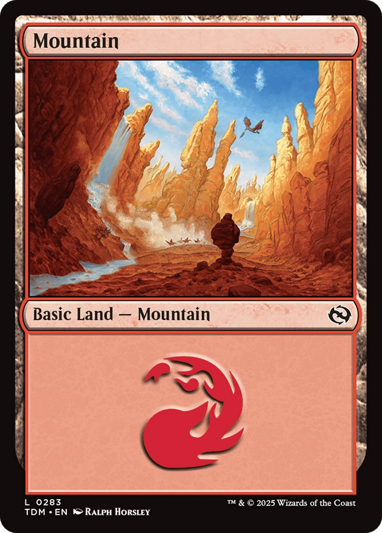 Mountain (0283) (283) [Tarkir: Dragonstorm]  Foil