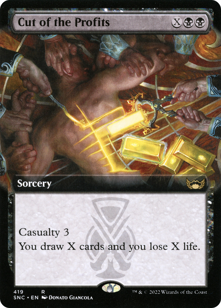 Cut of the Profits (Extended Art) [Streets of New Capenna] Foil