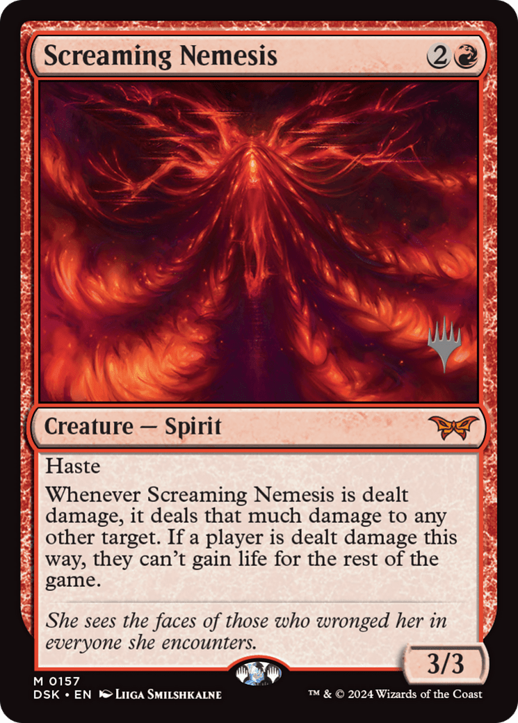 Screaming Nemesis [Duskmourn: House of Horror Promos] Foil