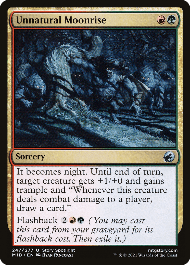 Unnatural Moonrise [Innistrad: Midnight Hunt] Foil
