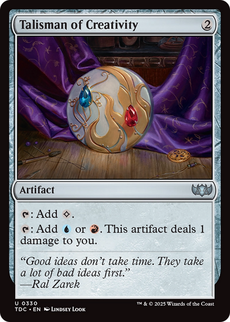 Talisman of Creativity (330) [Commander: Tarkir: Dragonstorm]