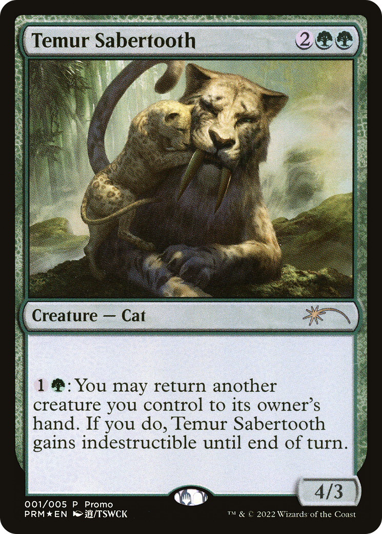 Temur Sabertooth (Japanese) [Year of the Tiger 2022]