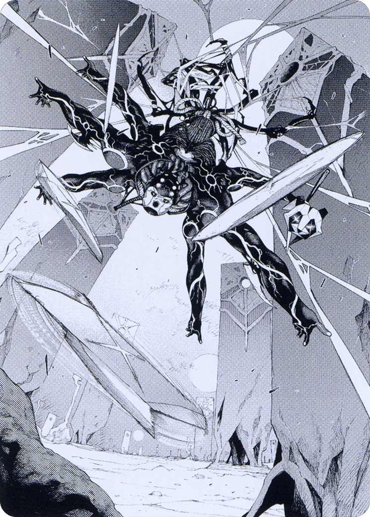 Kaito, Dancing Shadow // Kaito, Dancing Shadow (AONE-078) - Phyrexia: All Will Be One Art Series (Borderless)