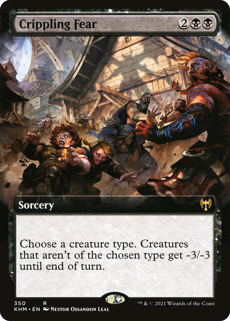 Crippling Fear (Extended Art) [Kaldheim] Foil