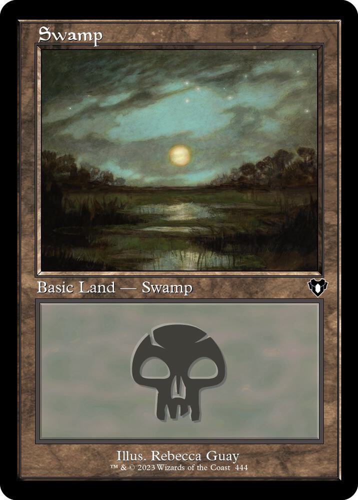 Swamp 444/451 (Commander Masters)  - Retro Foil