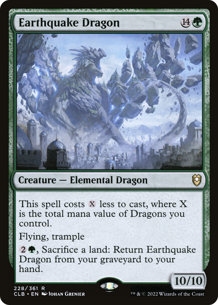 Earthquake Dragon [Commander Legends: Battle for Baldur's Gate] Foil