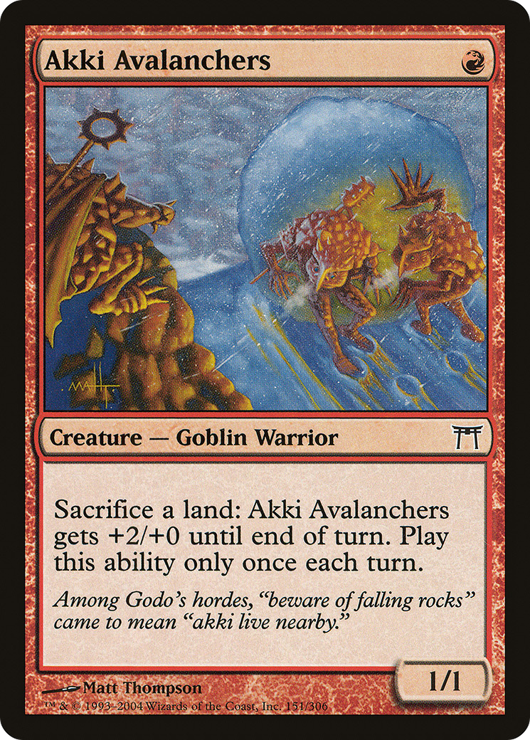 Akki Avalanchers [Champions of Kamigawa] Foil