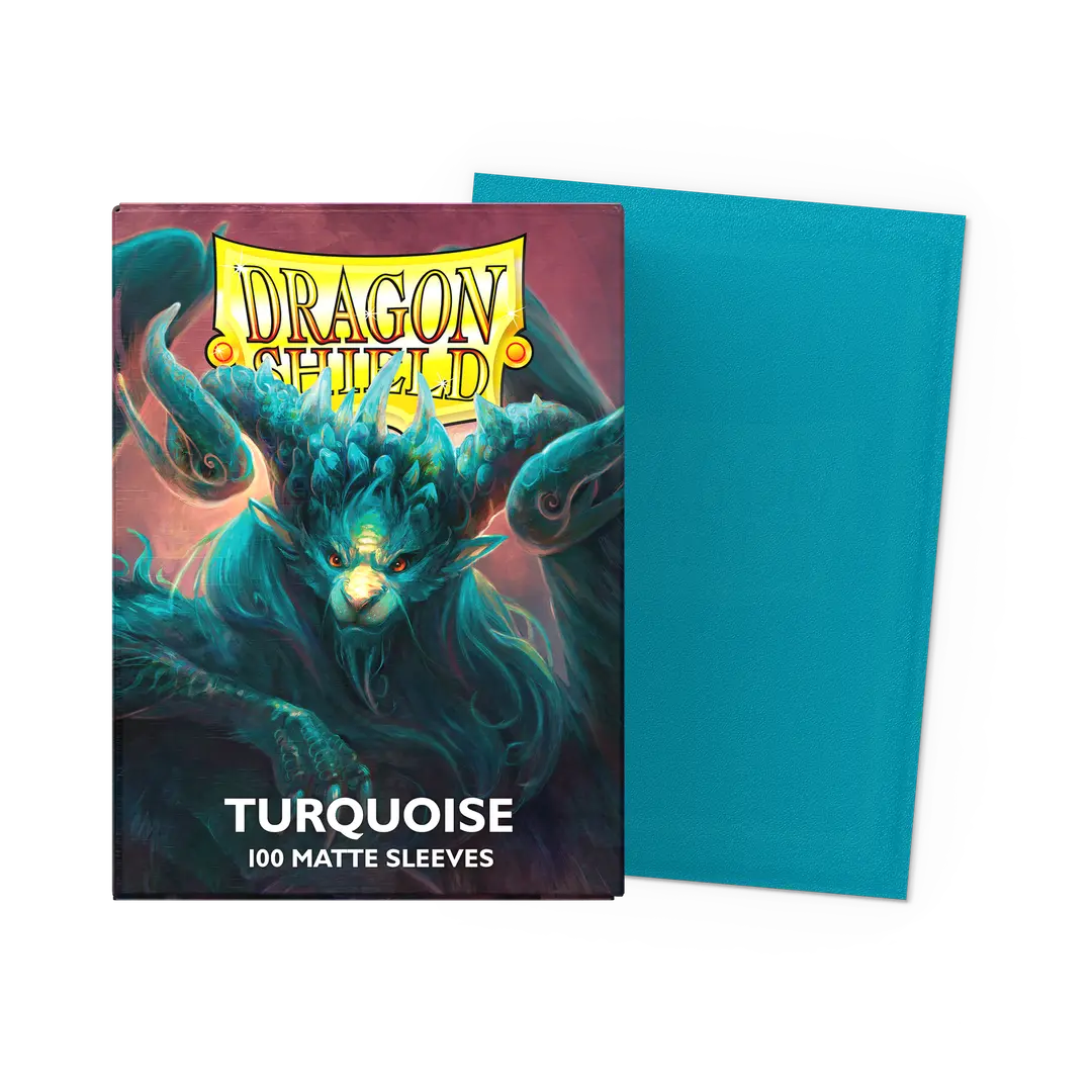 Dragon Shield | Standard Size Sleeves | 100ct | Turquoise (Matte)