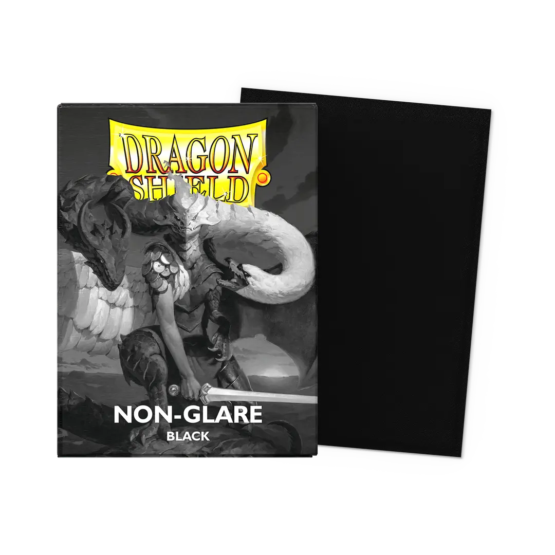 Dragon Shield | Standard Size Sleeves | 100ct | Non-Glare | Black (Matte)