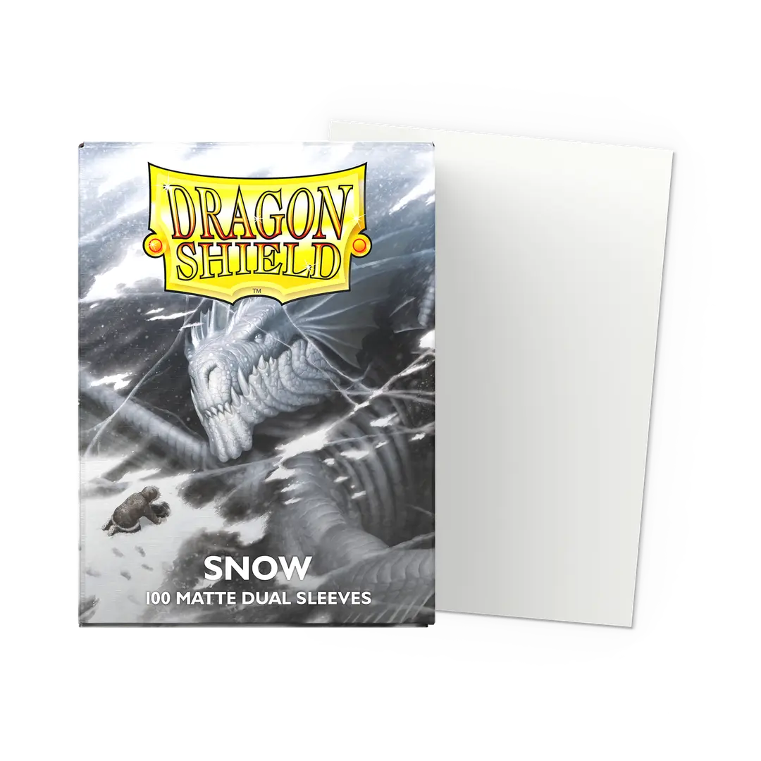 Dragon Shield | Standard Size Sleeves | 100ct | Snow (Dual Matte)