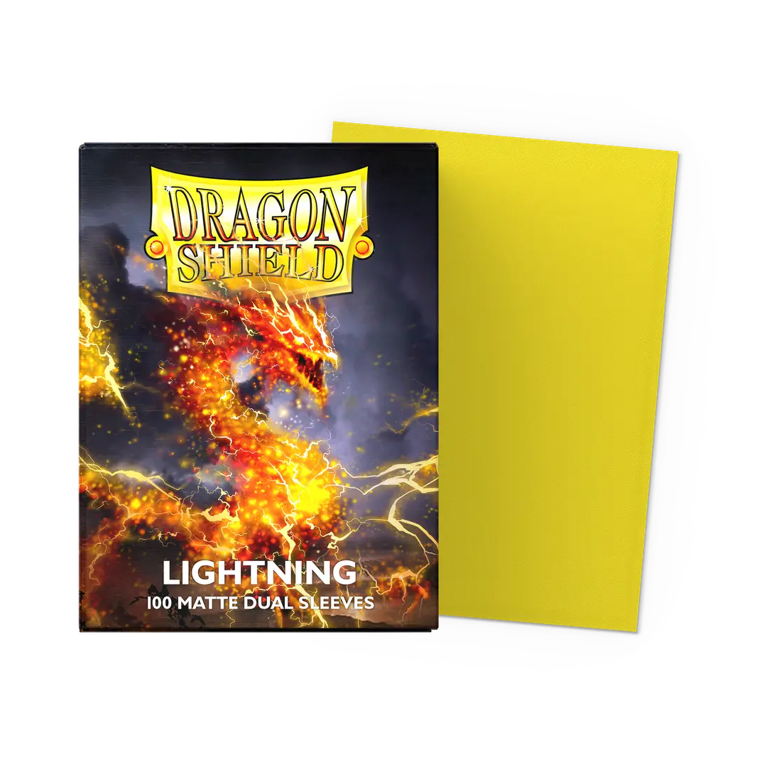 Dragon Shield | Standard Size Sleeves | 100ct | Lightning (Dual Matte)