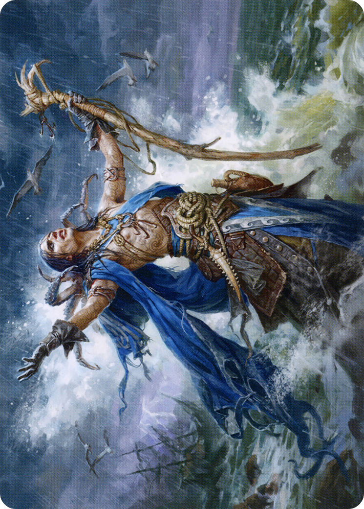 Lier, Disciple of the Drowned // Lier, Disciple of the Drowned (AMID-025) - Midnight Hunt Art Series (Borderless) Foil