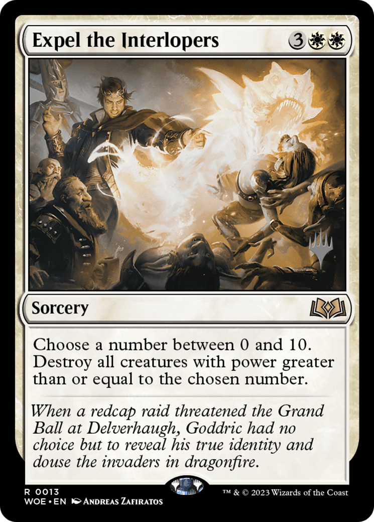 Expel the Interlopers (Promo Pack) [Wilds of Eldraine Promos] Foil