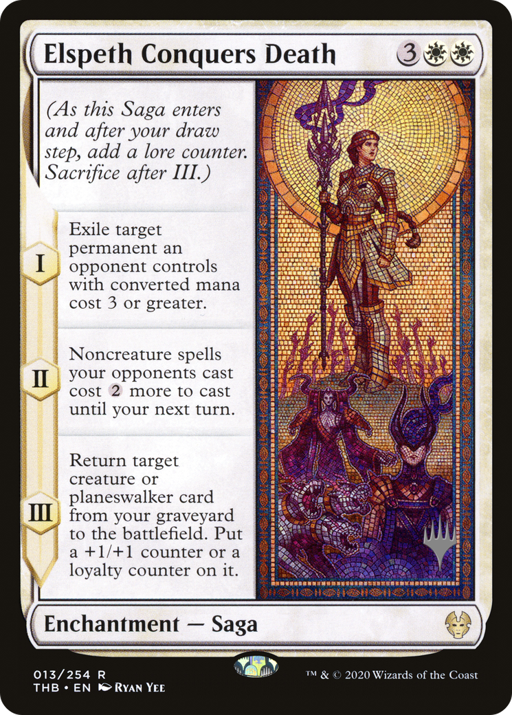 Elspeth Conquers Death (Promo Pack) [Theros Beyond Death Promos] Foil