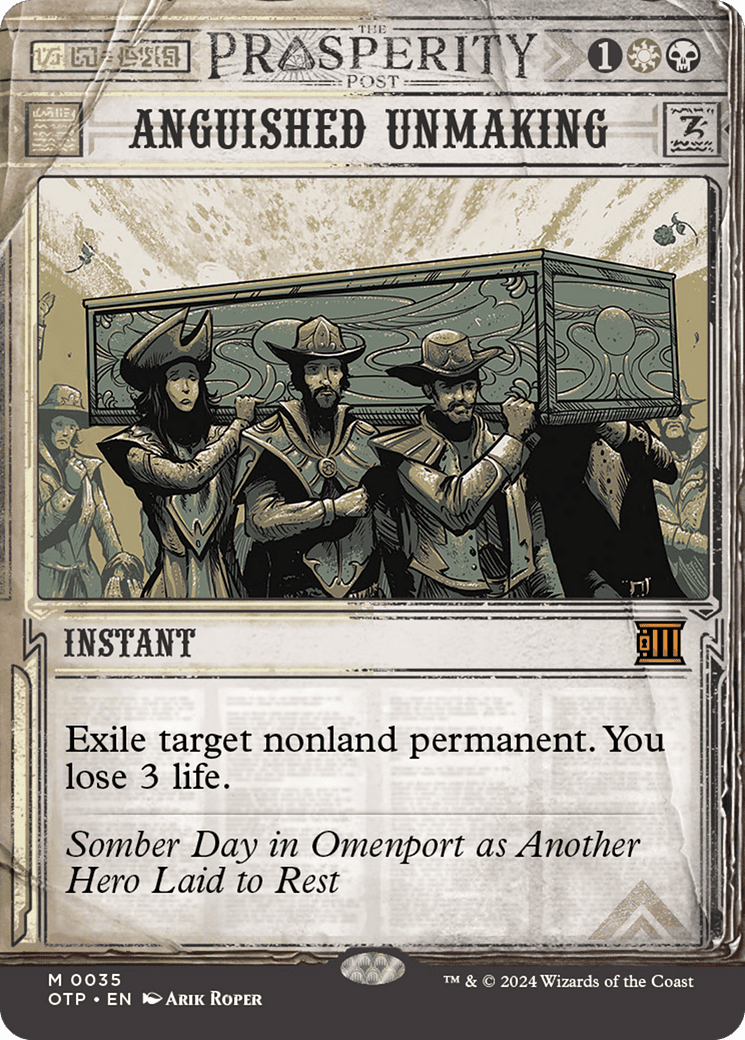 Anguished Unmaking [Outlaws of Thunder Junction: Breaking News] Foil