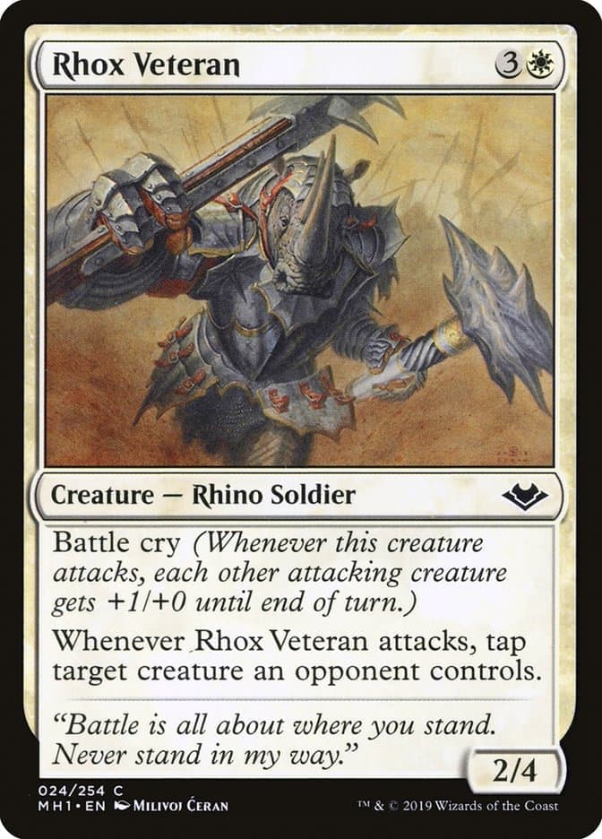 Rhox Veteran [Modern Horizons] Foil