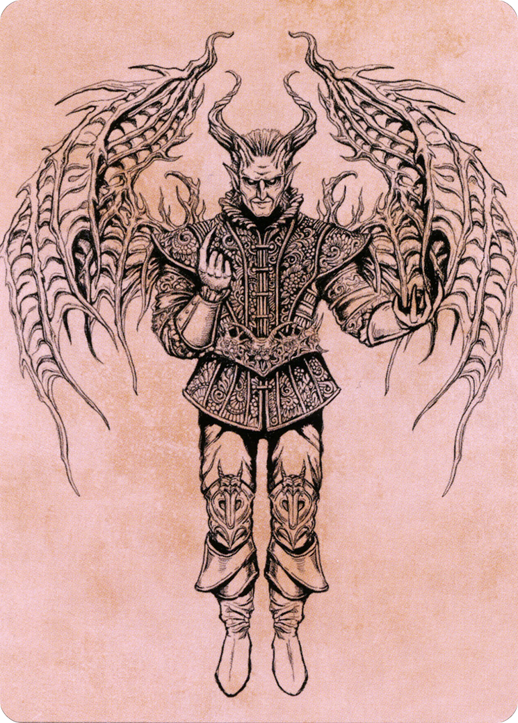 Raphael, Fiendish Savior // Raphael, Fiendish Savior (ACLB-075) - Battle for Baldur's Gate Art Series (Borderless) Foil