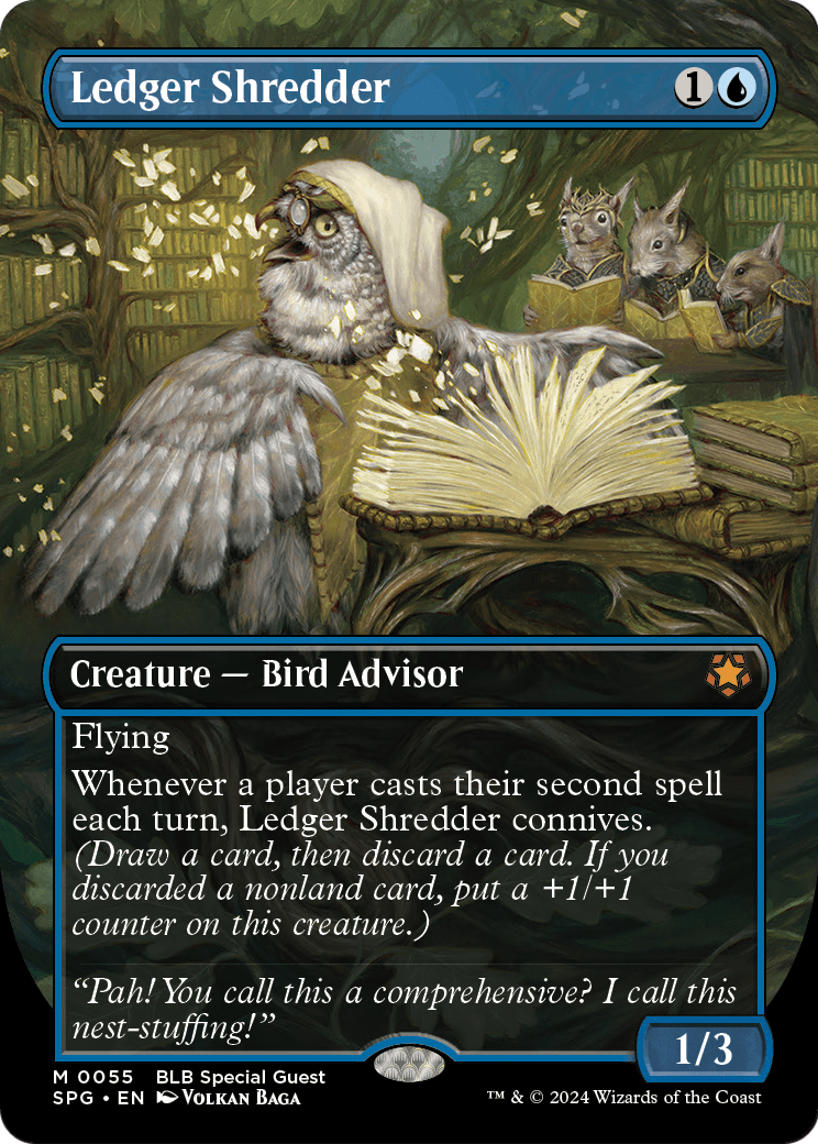 Ledger Shredder (Borderless) [Bloomburrow Special Guests] Foil