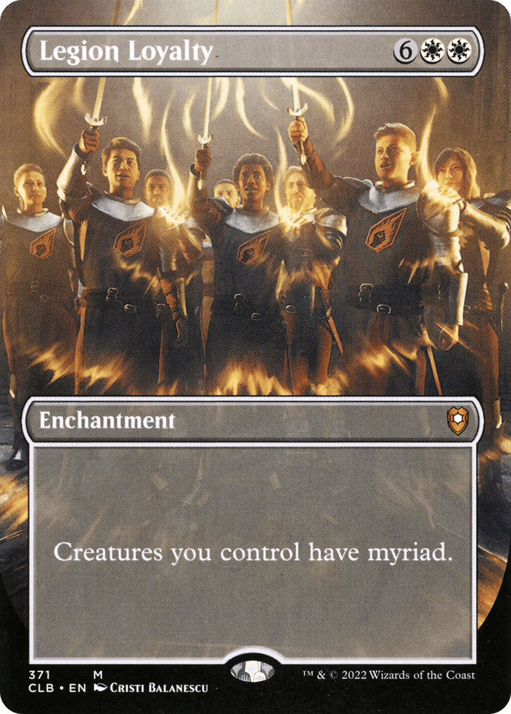 Legion Loyalty (Borderless Alternate Art) [Commander Legends: Battle for Baldur's Gate] Foil