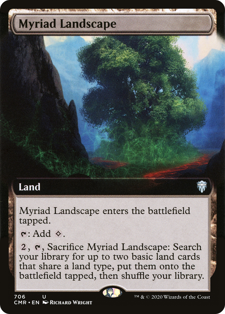 Myriad Landscape (Extended Art) [Commander Legends] Foil