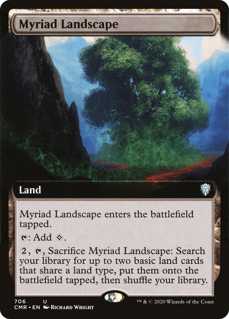 Myriad Landscape (Extended Art) [Commander Legends] Foil