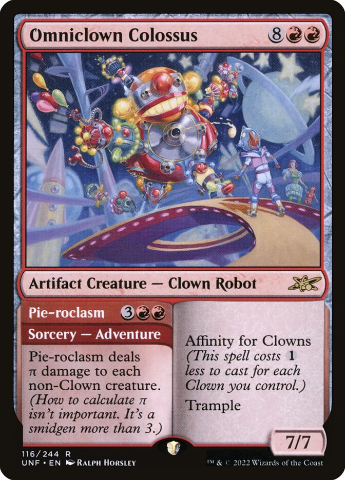 Omniclown Colossus // Pie-roclasm 116/244 (Unfinity) 