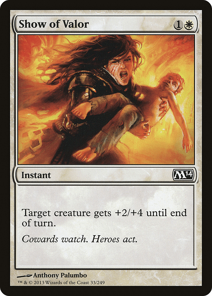 Show of Valor [Magic 2014] Foil