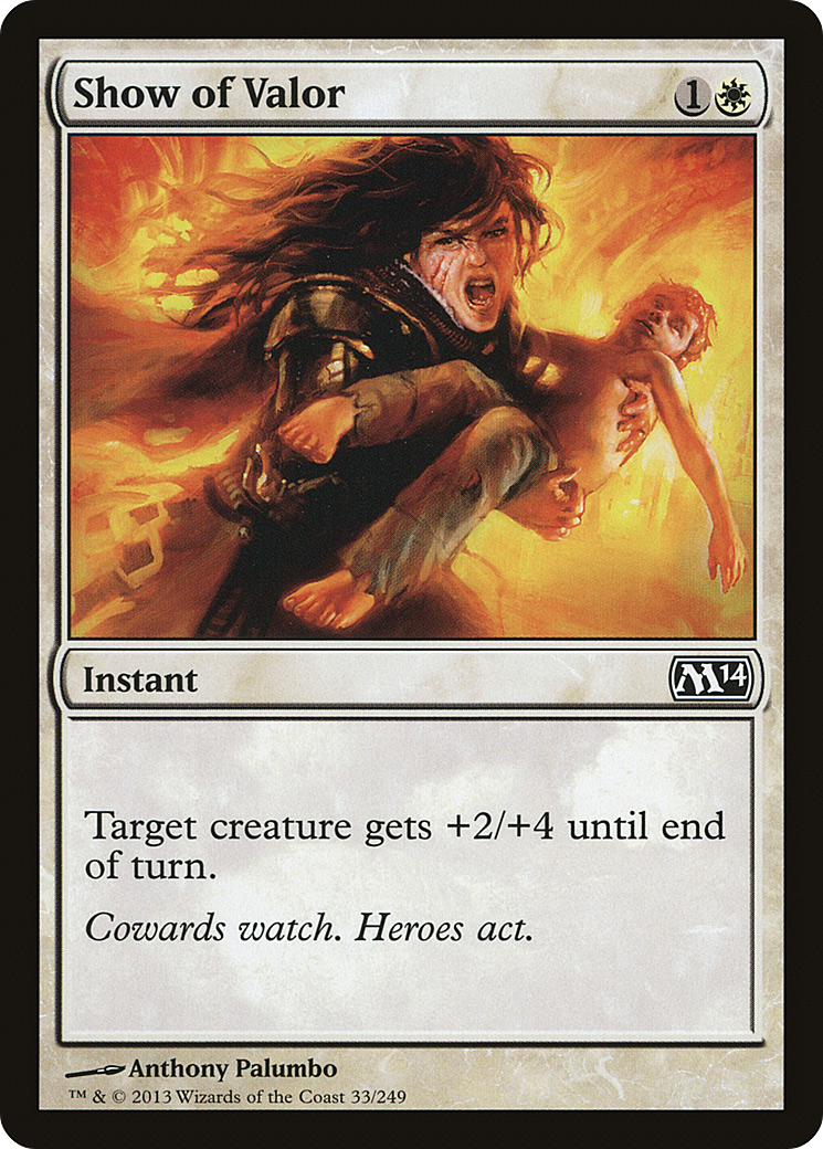 Show of Valor [Magic 2014] Foil
