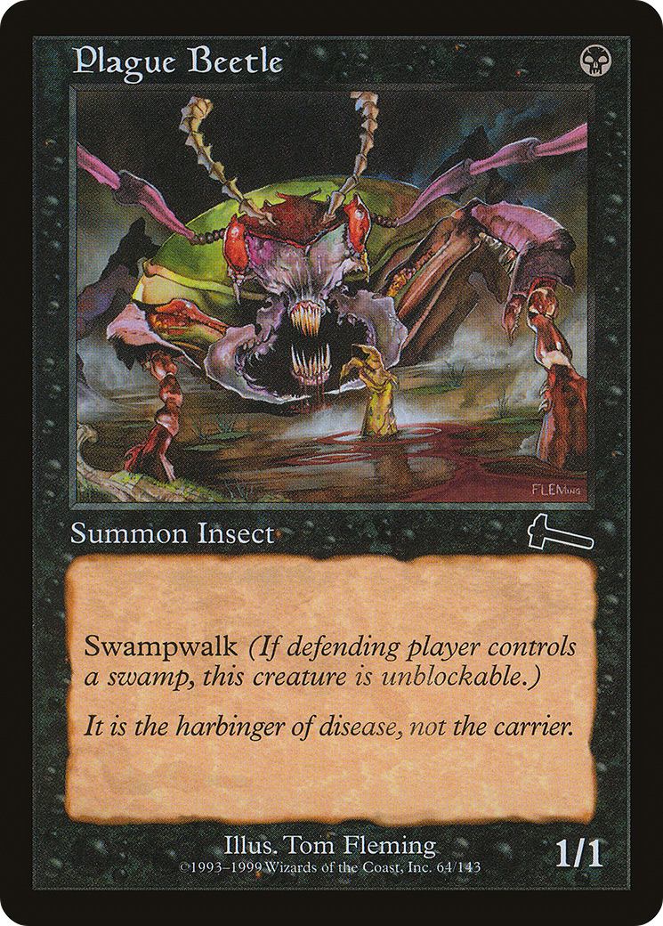 Plague Beetle [Urza's Legacy] Foil