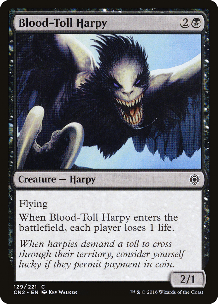 Blood-Toll Harpy [Conspiracy: Take the Crown] Foil