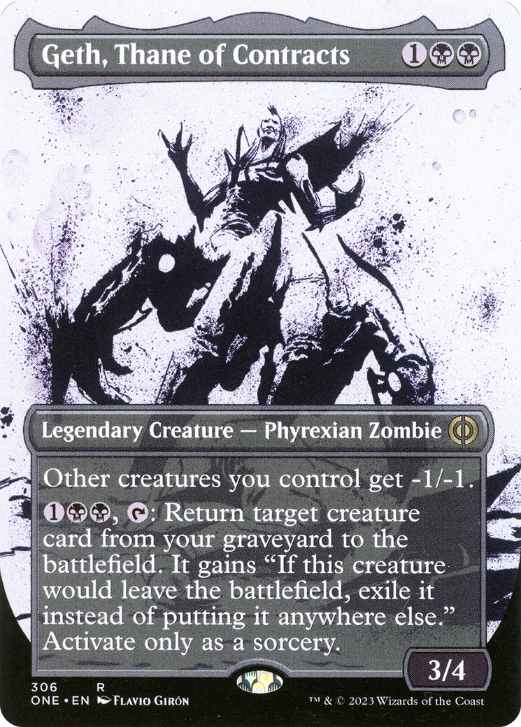 Geth, Thane of Contracts (Borderless Ichor) [Phyrexia: All Will Be One] Foil