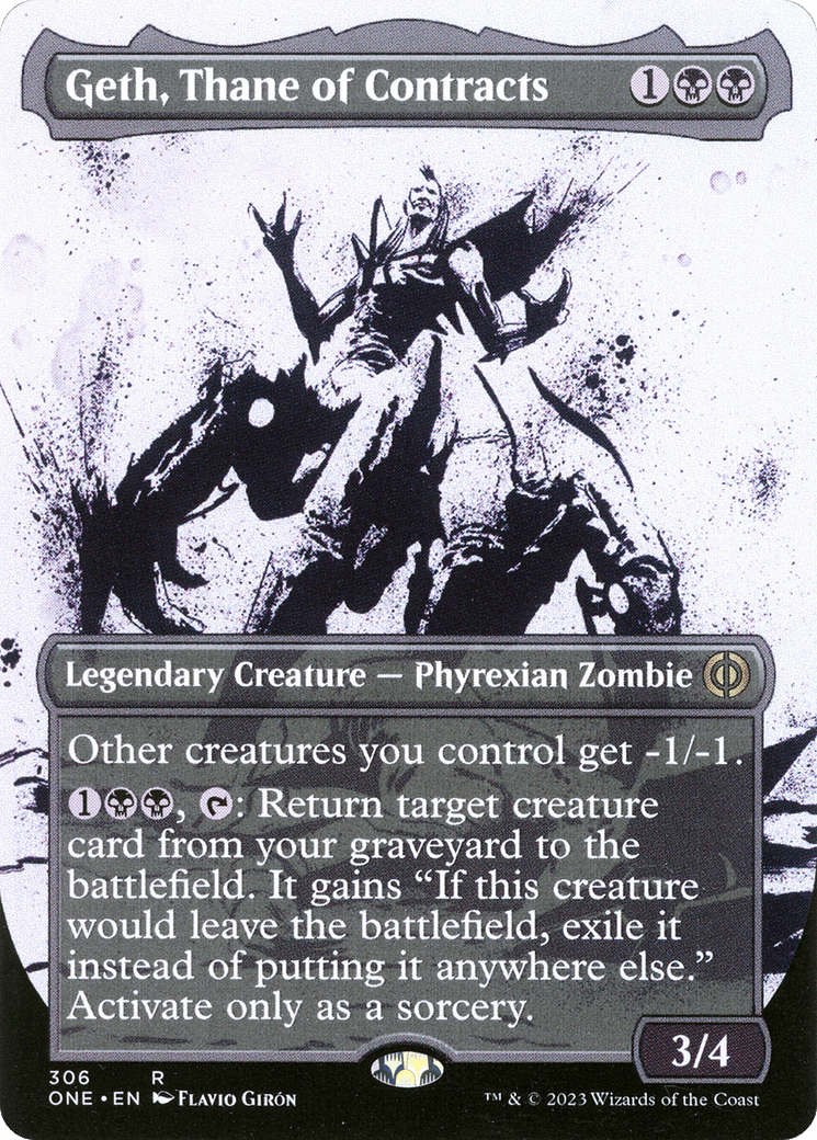 Geth, Thane of Contracts (Borderless Ichor) [Phyrexia: All Will Be One] Foil