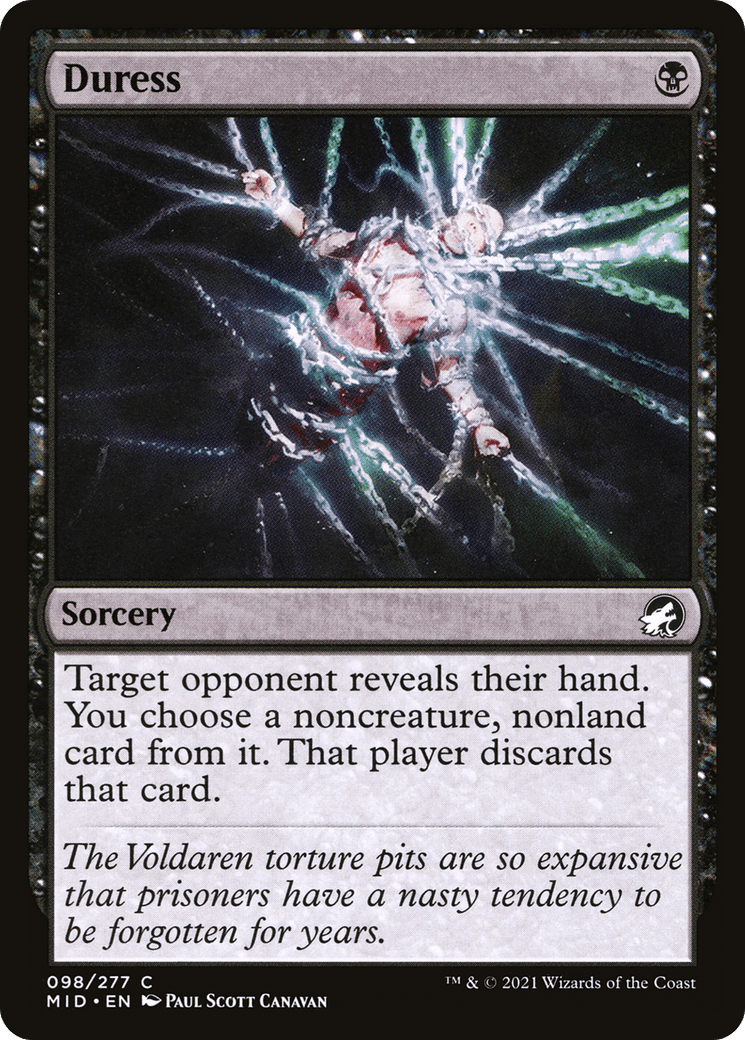 Duress [Innistrad: Midnight Hunt] Foil