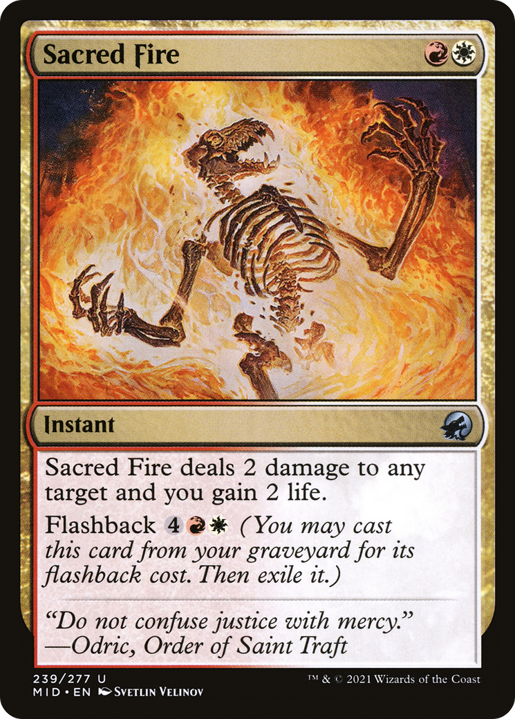 Sacred Fire [Innistrad: Midnight Hunt] Foil