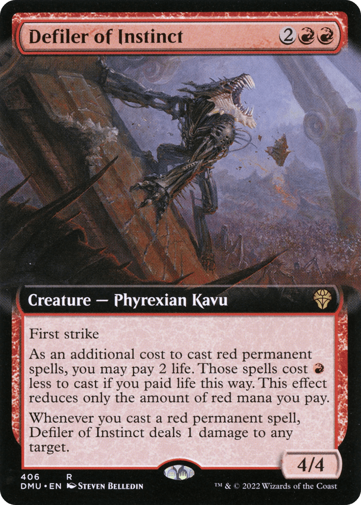 Defiler of Instinct (Extended Art) [Dominaria United] Foil