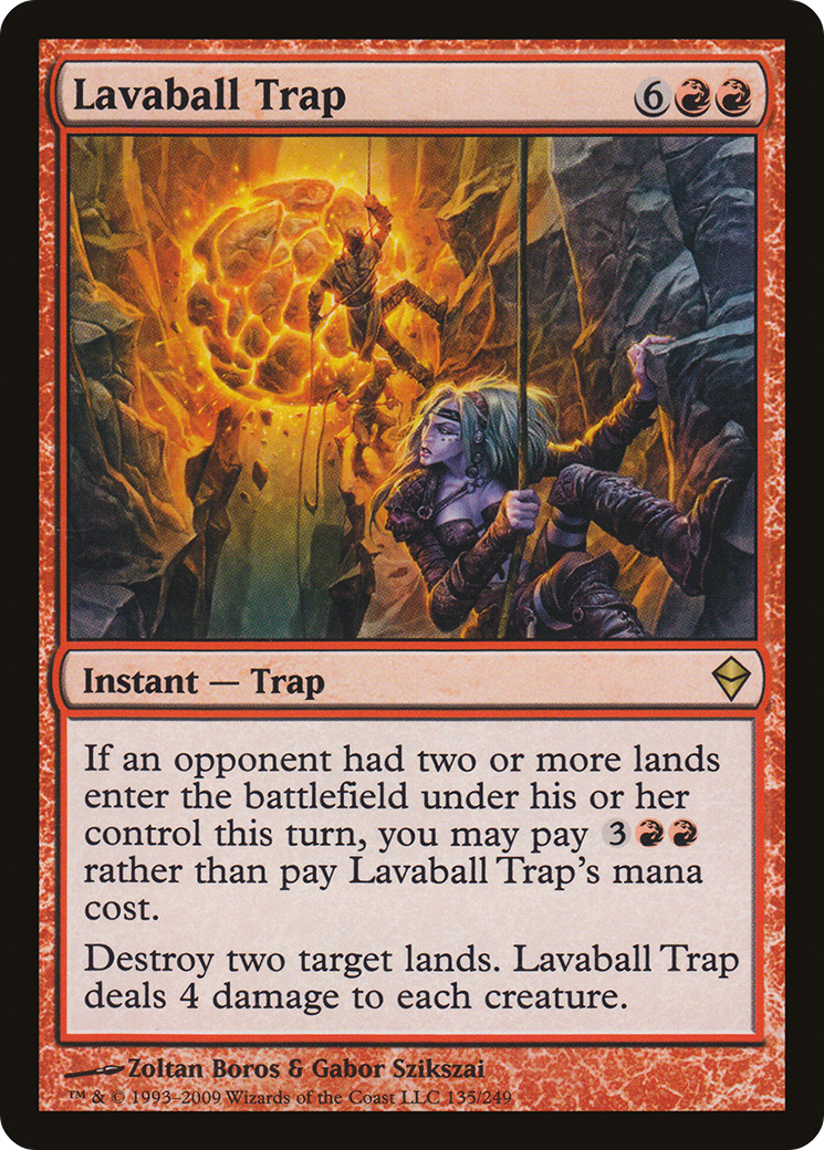 Lavaball Trap [Zendikar] Foil
