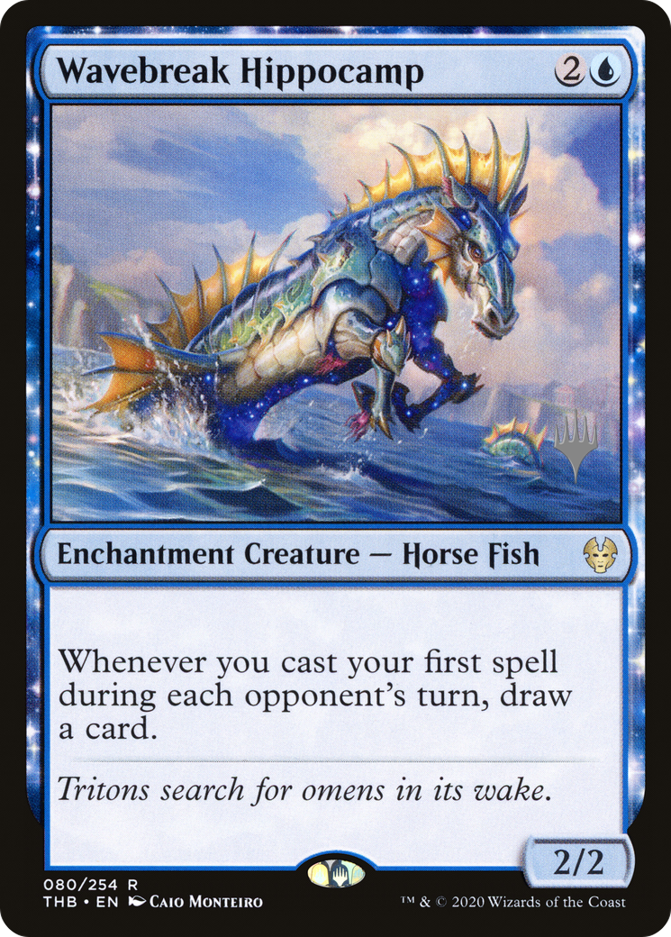 Wavebreak Hippocamp (Promo Pack) [Theros Beyond Death Promos] Foil