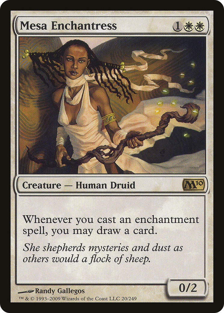Mesa Enchantress [Magic 2010] Foil