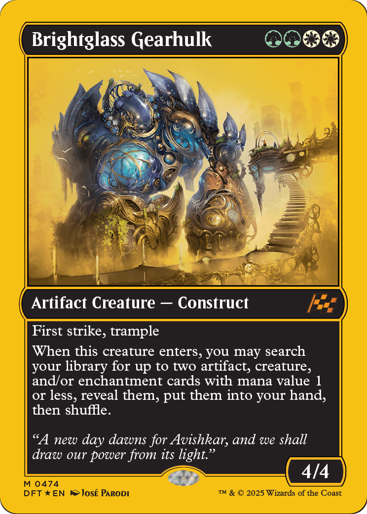 Brightglass Gearhulk (First-Place Foil) |  Foil (474) [Aetherdrift]