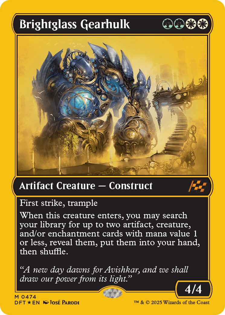 Brightglass Gearhulk (First-Place Foil) |  Foil (474) [Aetherdrift]