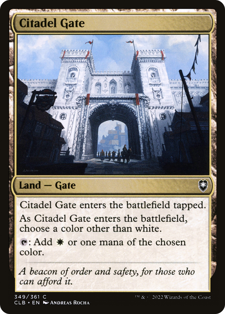 Citadel Gate [Commander Legends: Battle for Baldur's Gate] Foil